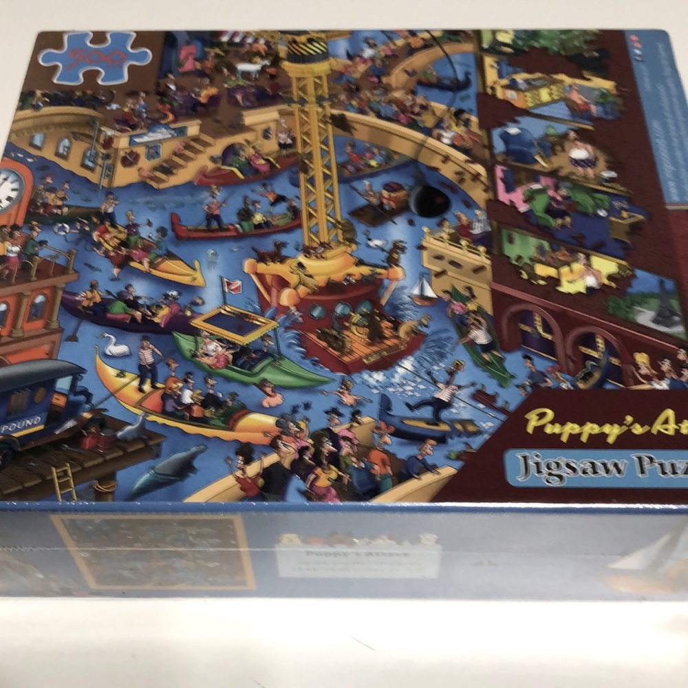 GREAT 500 Piece PUZZLE. NEW Puppy’s Attack